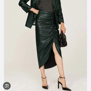 Veronica Beard, faux leather skirt. Excellent condition.